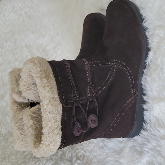 Clark's Suede Faux Fur Winter boots - Picture 3 of 9